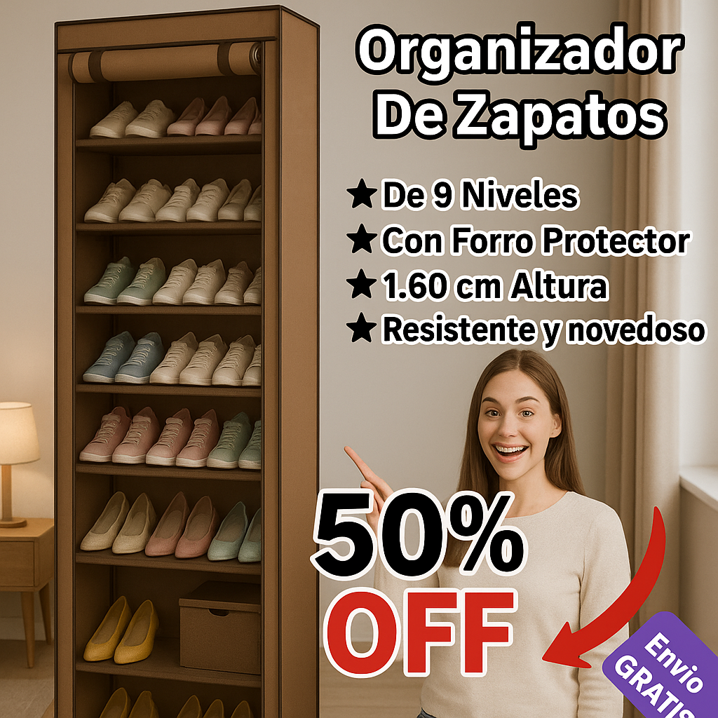 ZAPATERO 9 NIVELES CON FORRO