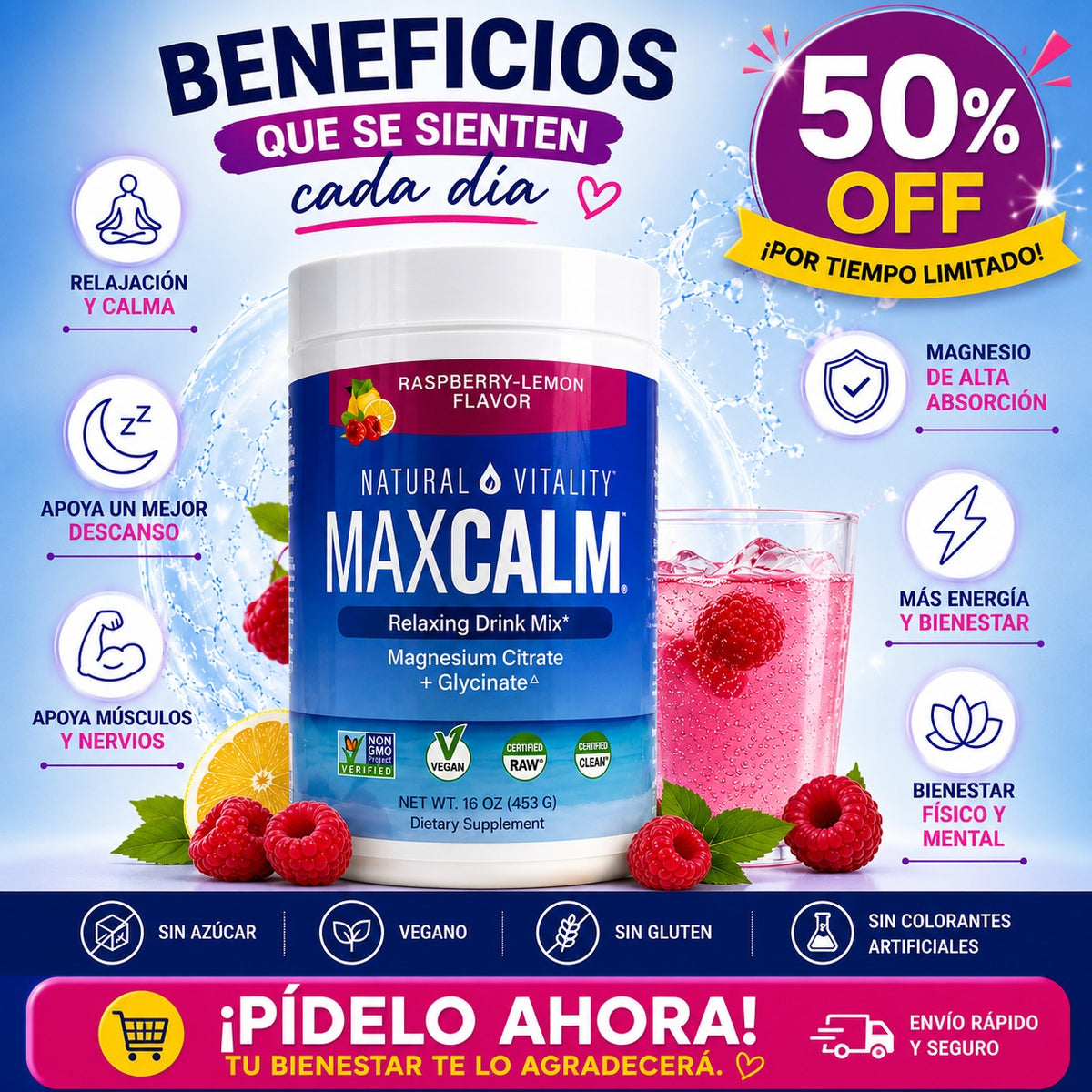 MAGNESIO EN POLVO MAXCALM