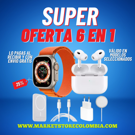 COMBO X8 SMARTWATCH Y ACCESORIOS
