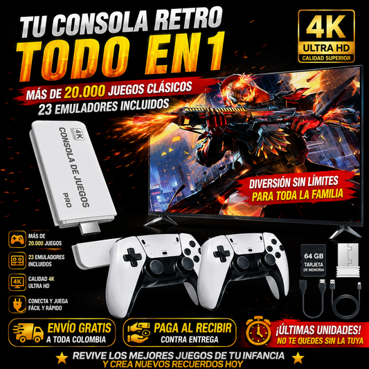 CONSOLA RETRO M15 PLUS LEGACY + 20 MIL JUEGOS