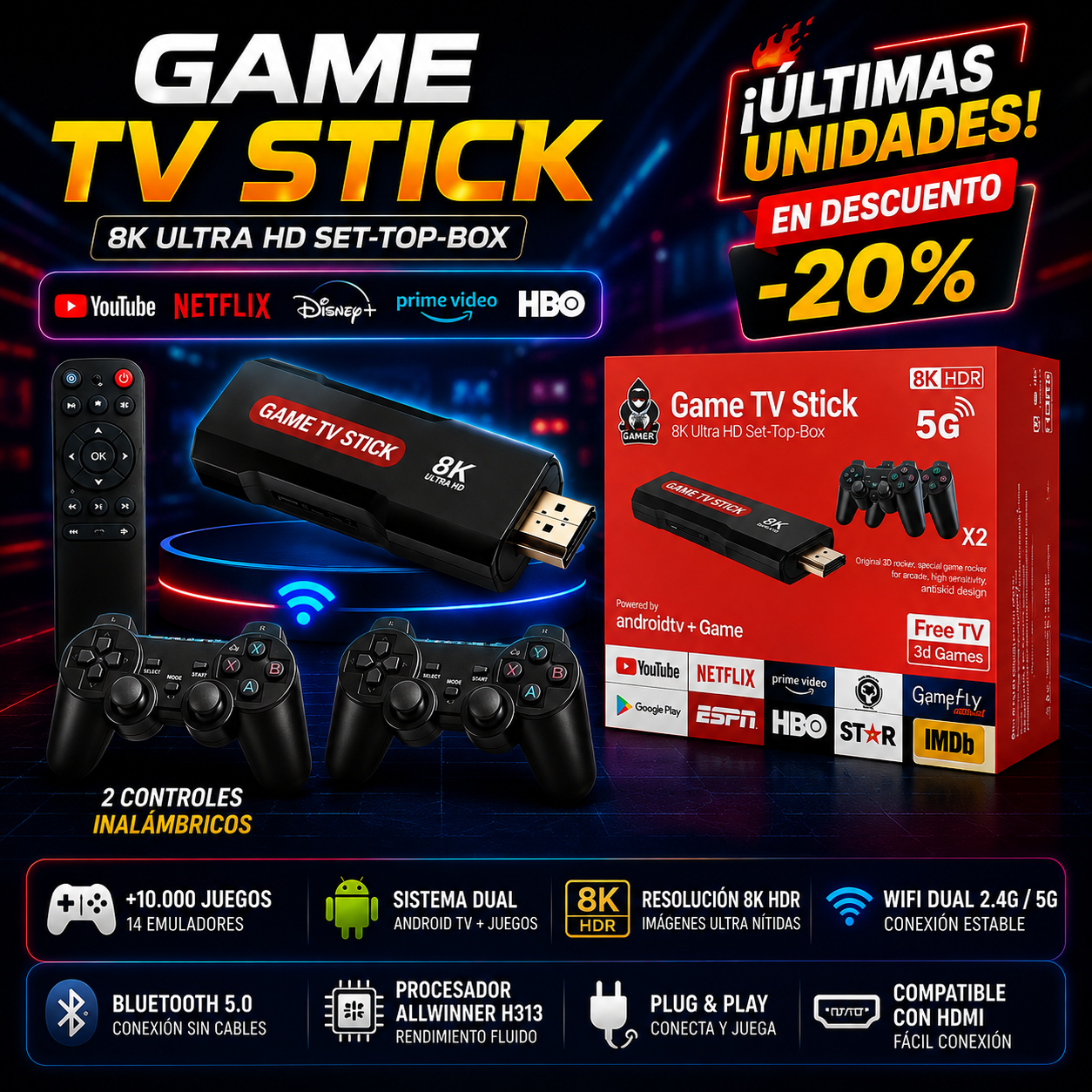 GAME TV STICK 8K