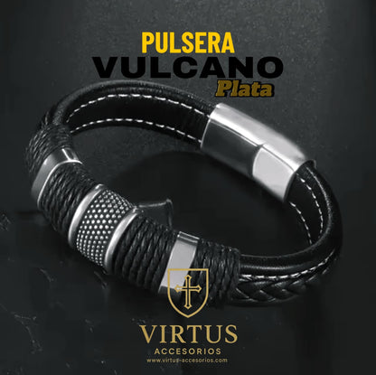 PULSERAS EN CUERO Y ACERO INOXIDABLE